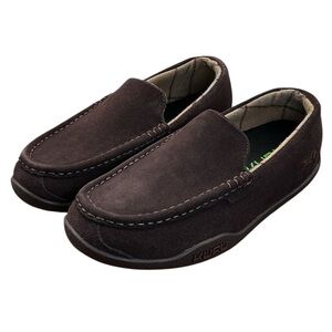 NWT‎ KURU loft suede Java brown men slip on’s size 9.5 M